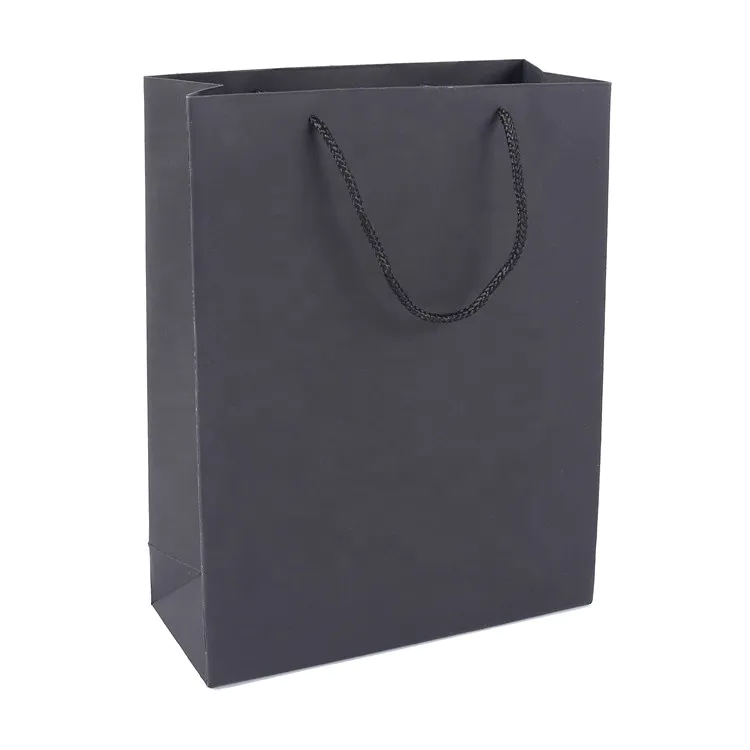 Special Design Single Color Noble Luxury Snack Kraft Ivory Paper Bag With Handle