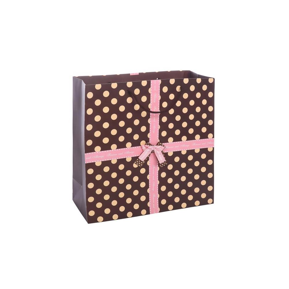 Fashionable New Design Eco-Friendly Recyclable Kraft High-End Gift Paper Bags For Shopping