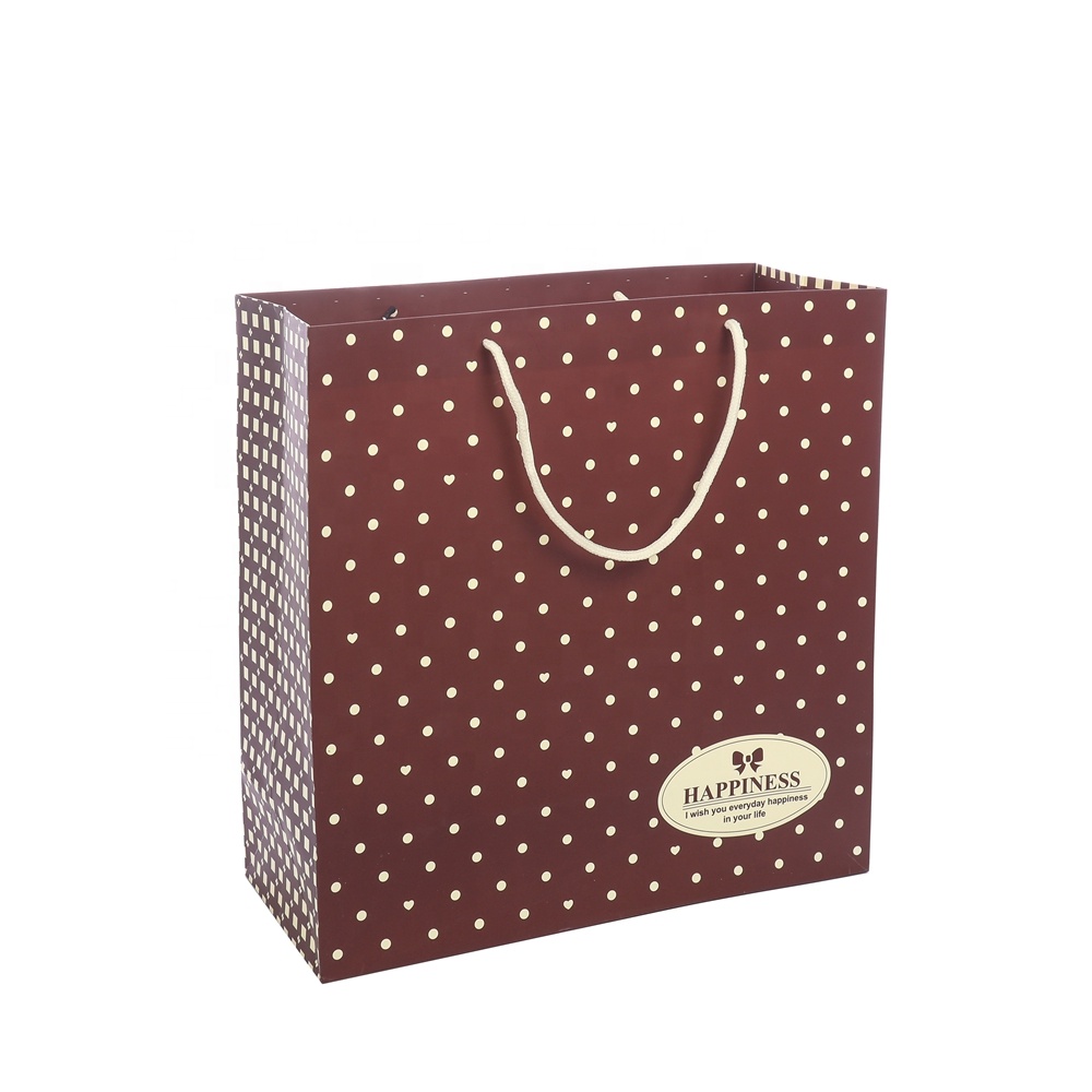 China Wholesale Packaging Bag Low Price Kraft Cute Shopping Paper Gift Bags With Handles