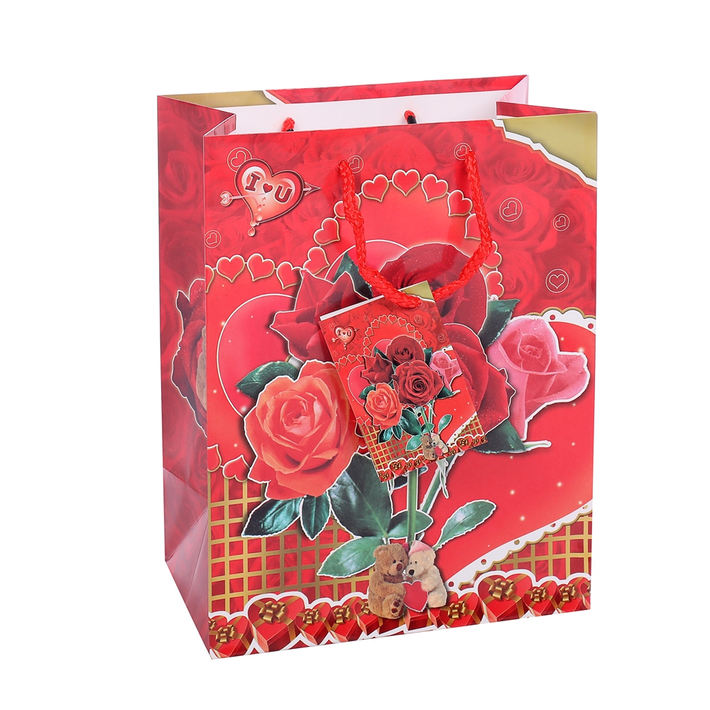 Logo personalizzato che trasporta la fantasia rossa faticolo porto il fiore di nozze del fiore per lo shopping