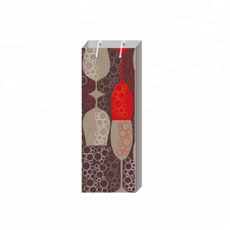 Nuova Borsa da Vino di Carta di Natale Portatile Colorato personalizzato per matrimoni, Borsa da Regalo Bottiglia per Vino