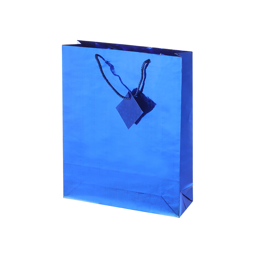 Promotion Respectueux de l'Environnement Bleu Personnalisé Panier Papier Film Cadeau Papier Sac-Cadeau Avec Logo Sur Mesure