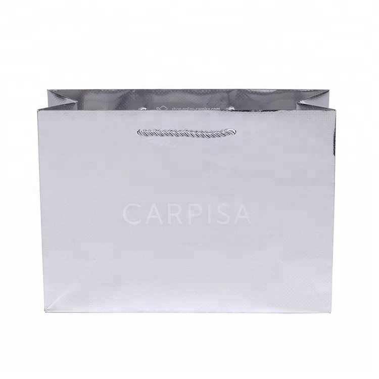 Custom made custom printed paper bags with handles wholesale for advertising