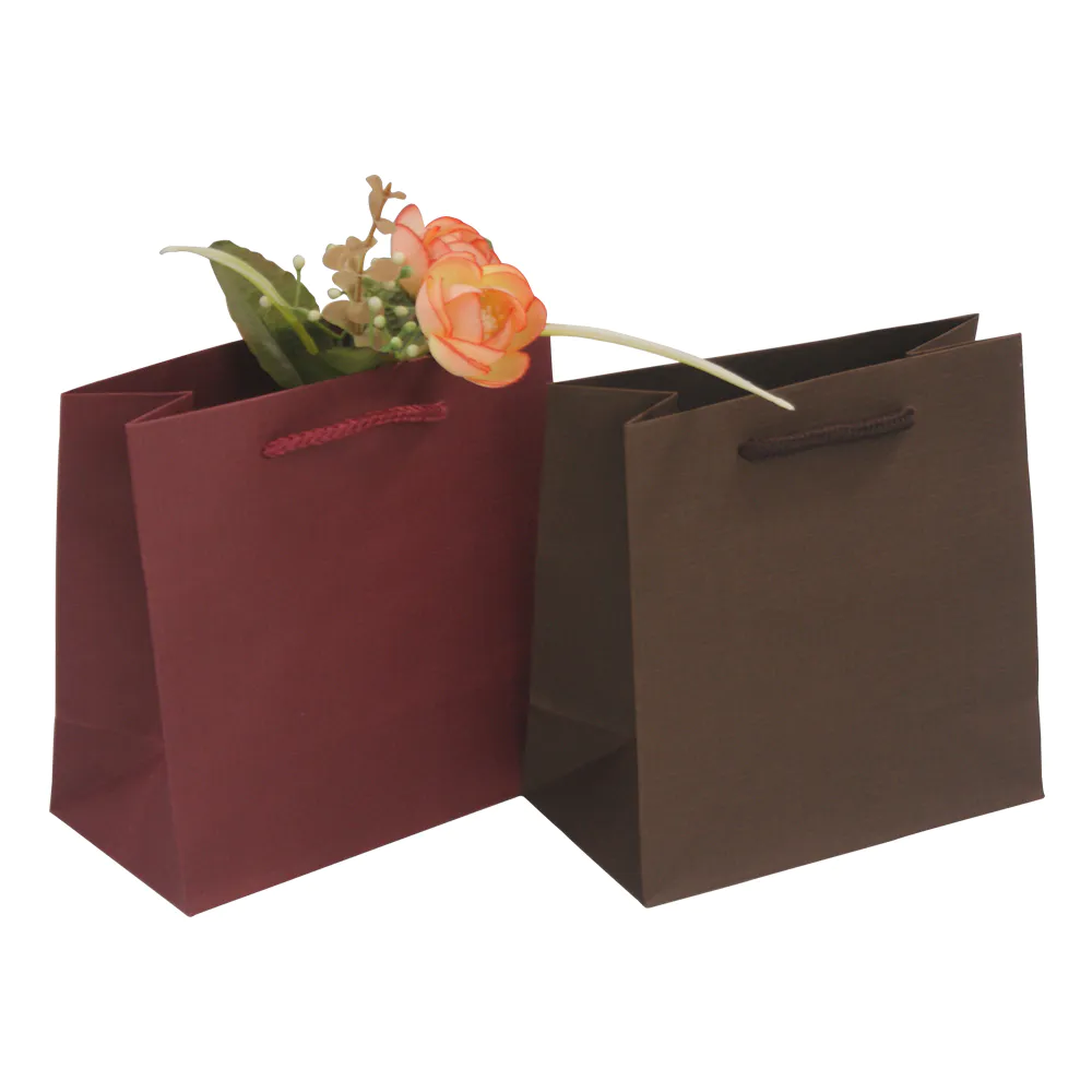 Excellent quality custom kraft paper shopping bag with handles kraft paper packaging bag