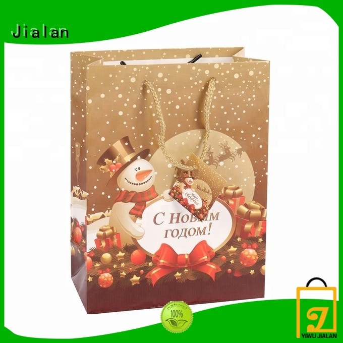 Jialan christmas paper gift bags wholesale for packing christmas gift