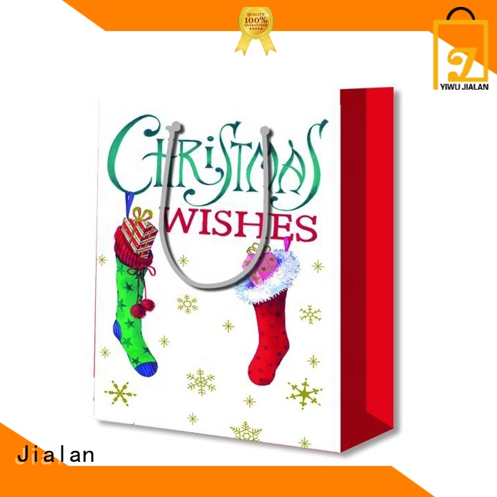 Fornitore di Sacchetti Regalo di Carta di Natale di Bulk di Jialan Per Le Vacanze