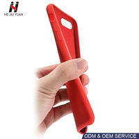 Donguan Factory Microfiber Liquid Silicone Mobile Phone Case for iphone8 7 7Plus 8plus Cases