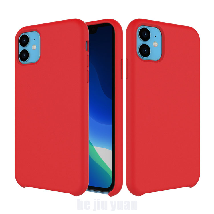 Best Selling Case for iPhone 11 Pro Max Liquid Silicone Candy Gel Rubber Soft Microfiber Cushion Cover Case