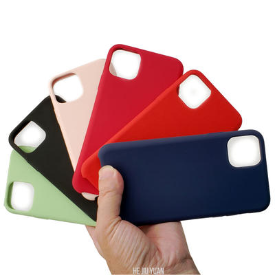 For iPhone 11 Phone CasesLiquid Silicone Rubber Soft Cover Phone Case for iPhone 11 PRO MAX