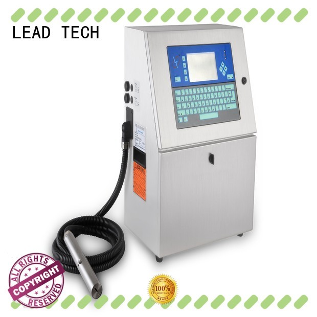 LEAD TECH inkjet label printer easy-operated for beverage industry printing