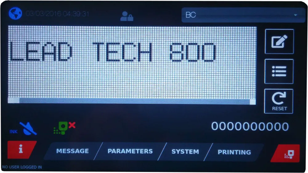 Lead Tech Lt800 Pigment Cij Printer for Dark Cables
