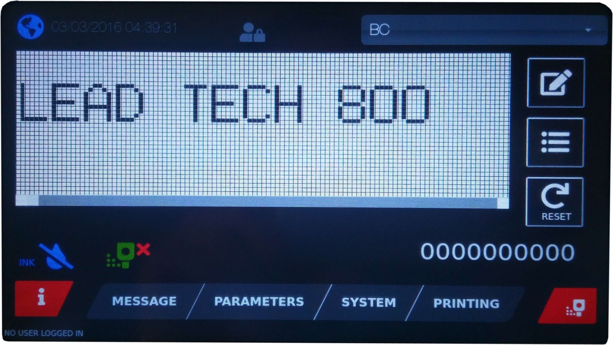 Lt800 Egg Coding Cij Inkjet Printer
