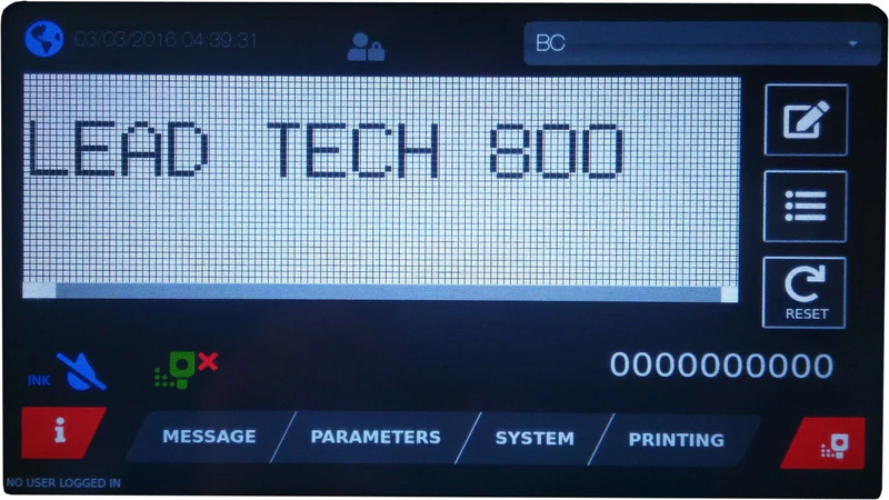 Lead Tech Lt800 Pet Bottle Coding Cij Inkjet Printer