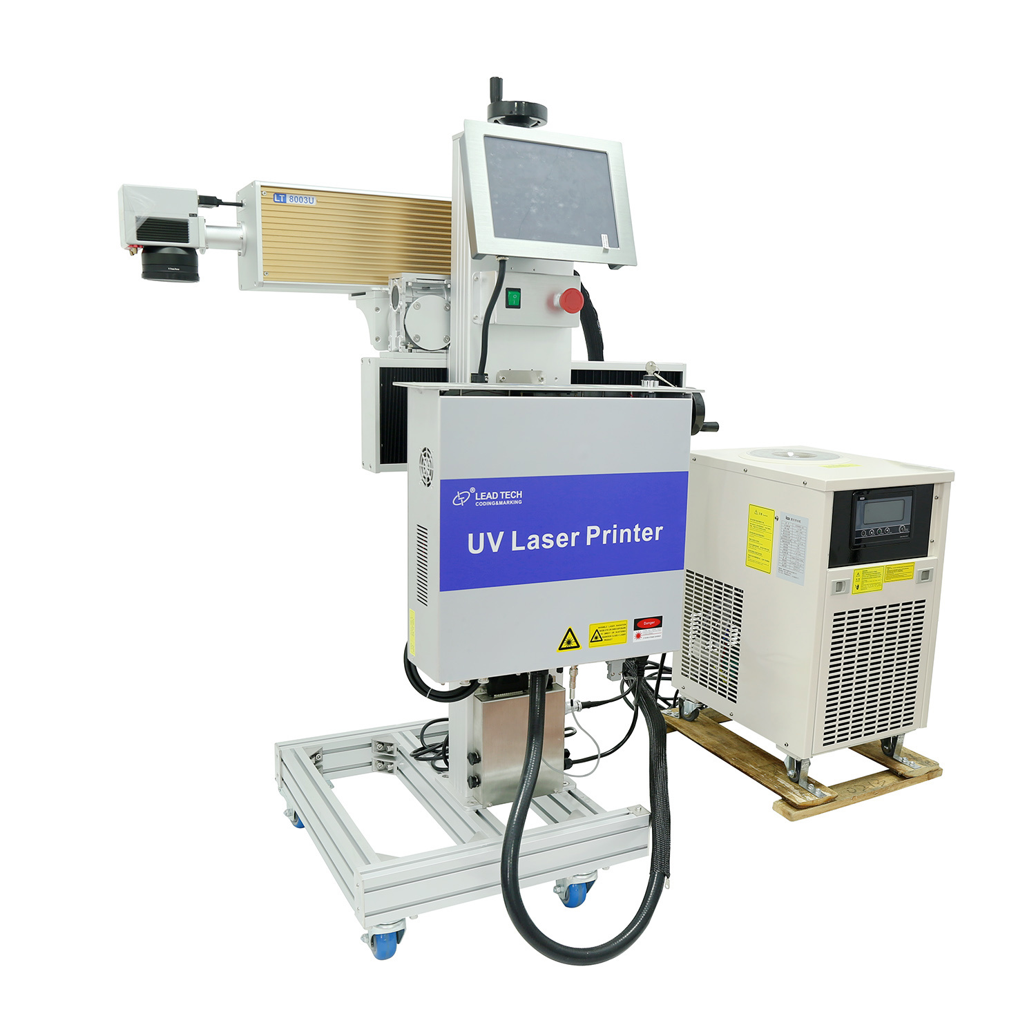Lead Tech Lt8003u/Lt8005u UV 3W/5W High Precision Digital Laser Engraving Marking Printer for Cables/PVC Sheets