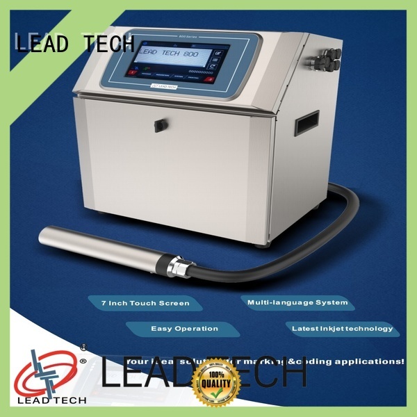 LEAD TECH jet printing machine high-performance for beverage industry printing