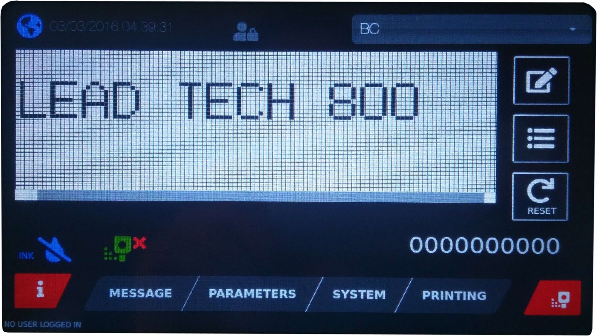Lead Tech Lt800 Moving Head Printing Cij Inkjet Printer