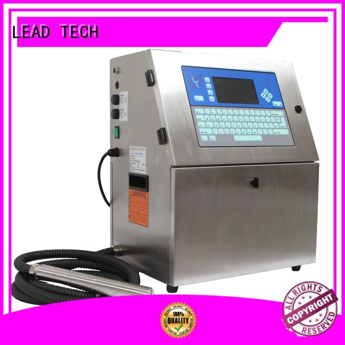 LEAD TECH cheapest continuous ink printer fast-speed for daily chemical industry printing