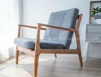 Modern Wooden Hotel Furniture with Living Room Armchair (YB-WS-64)