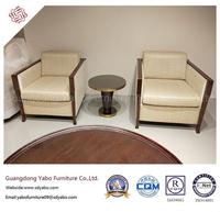 Simple Hotel Living Room Furniture with Wood Armchair (YB-D-7)