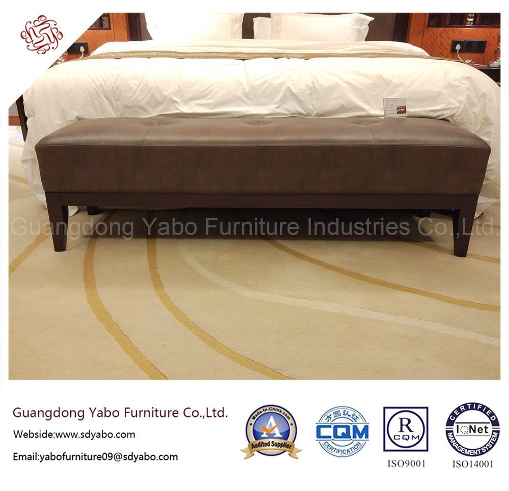 Elegant Hotel Bedroom Furniture with Leather Bed Bench (YB-E-20)