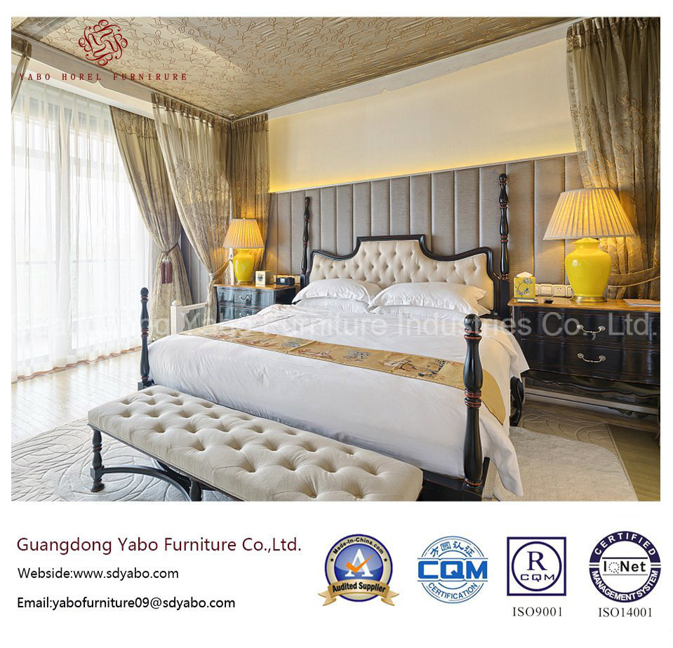 Elegant Hotel Bedroom Furniture with Wood Furnishing Set (YB-WS-68)