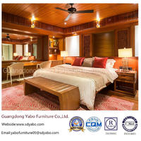 Modern Hotel Bedroom Furniture Set with Teak Furnishing Set (YB-S811-1)