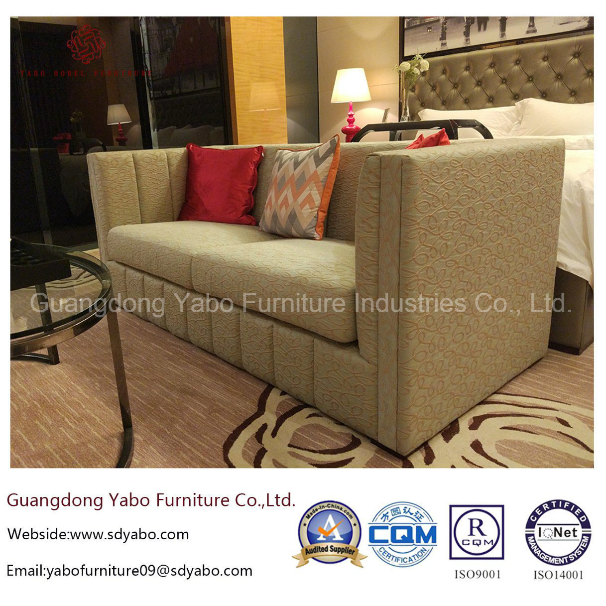 Stylish Hotel Furniture with Splendid Bedroom Set (YB-O-72)