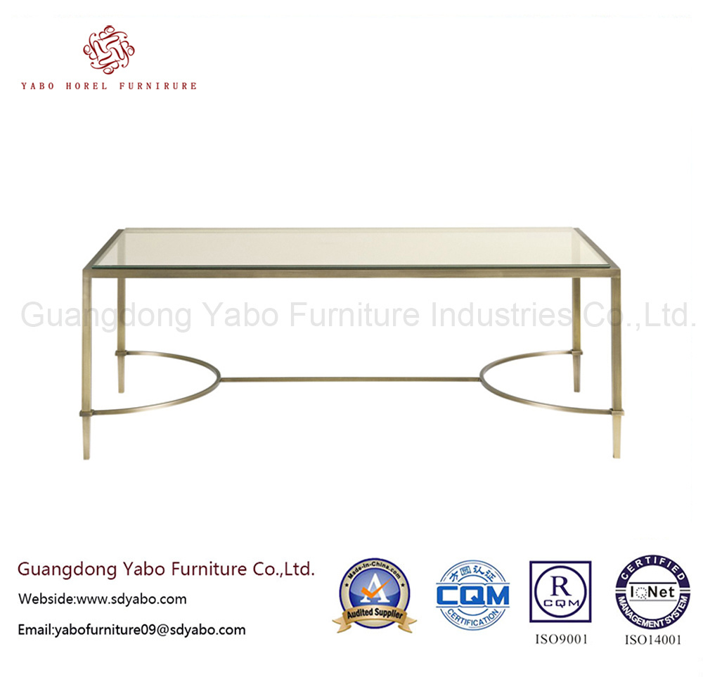 Commercial Hotel Furniture with Lobby Glass Coffee Table (7898-1)