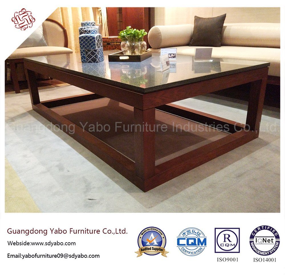 Wooden Hotel Furniture with Lobby Marble Coffee Table (YB-E-8-1)