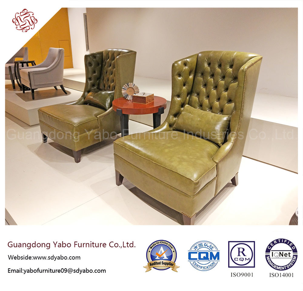 Manufacturer Customized Hotel Furniture for Lobby Wing Chair (6961S)