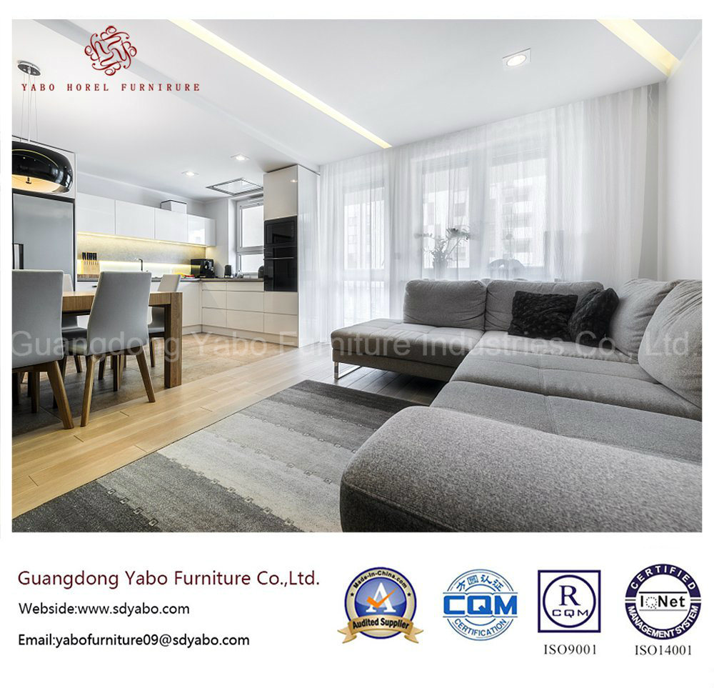 Modern Hotel Furniture with Lobby Grey Corner Sofa (YB-C-7)