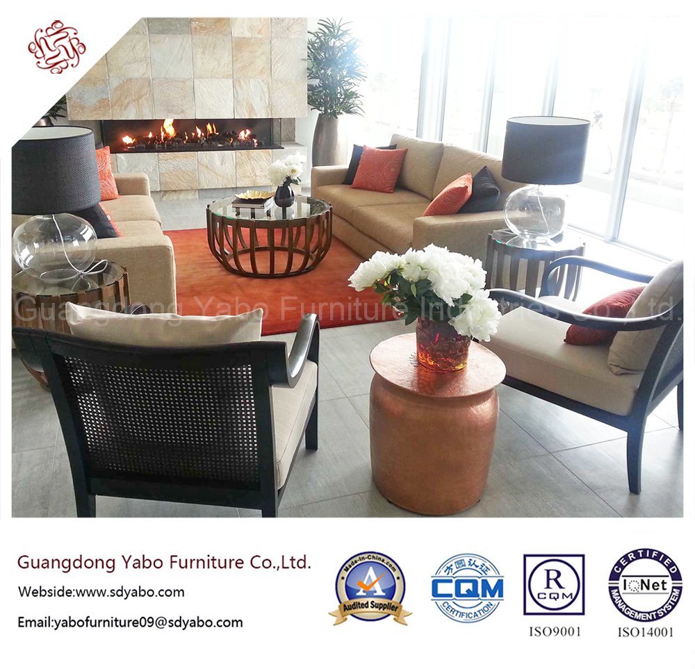 Stylish Hotel Furniture with Lobby Lounge Fabric Sofa Set (YB-H-30)