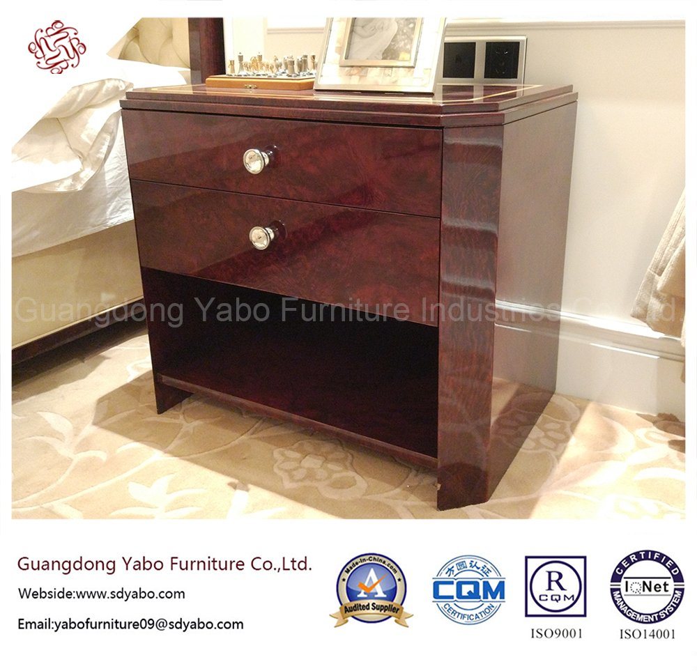 Custom-Made Hotel Bedroom Furniture with Wooden Nightstand (YB-E-16)