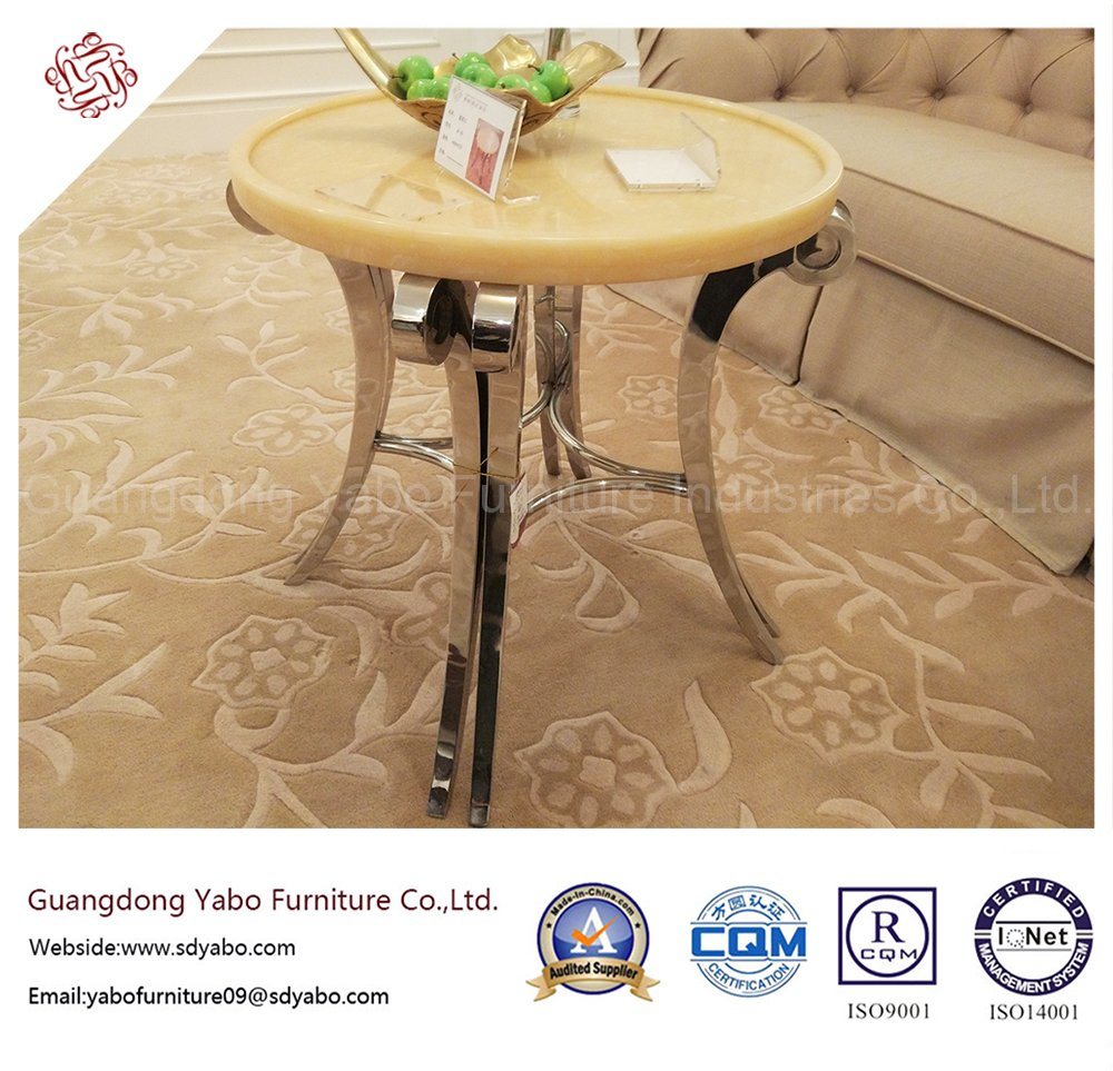 Simple Hotel Furniture with Living Room Marble Side Table (YB-E-9)