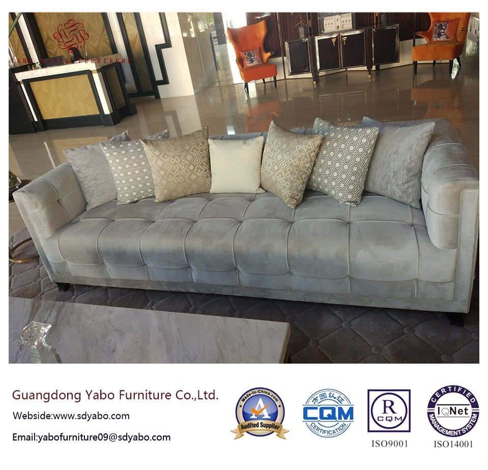 Luxurious Hotel Furniture with Lobby Fabric Three Sofa (YB-O-62)