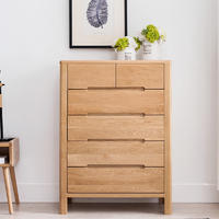 Hot saling High Quality New design european two color optional fair price chest of drawers oak bedroom furniture