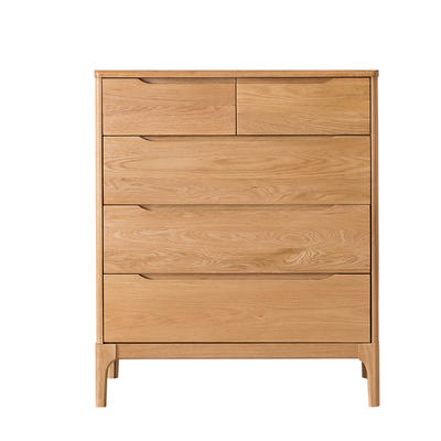 Wood Modern design Storage chest of drawers Bedroom Furniture Log color solid wood bucket cabinet of different specifications
