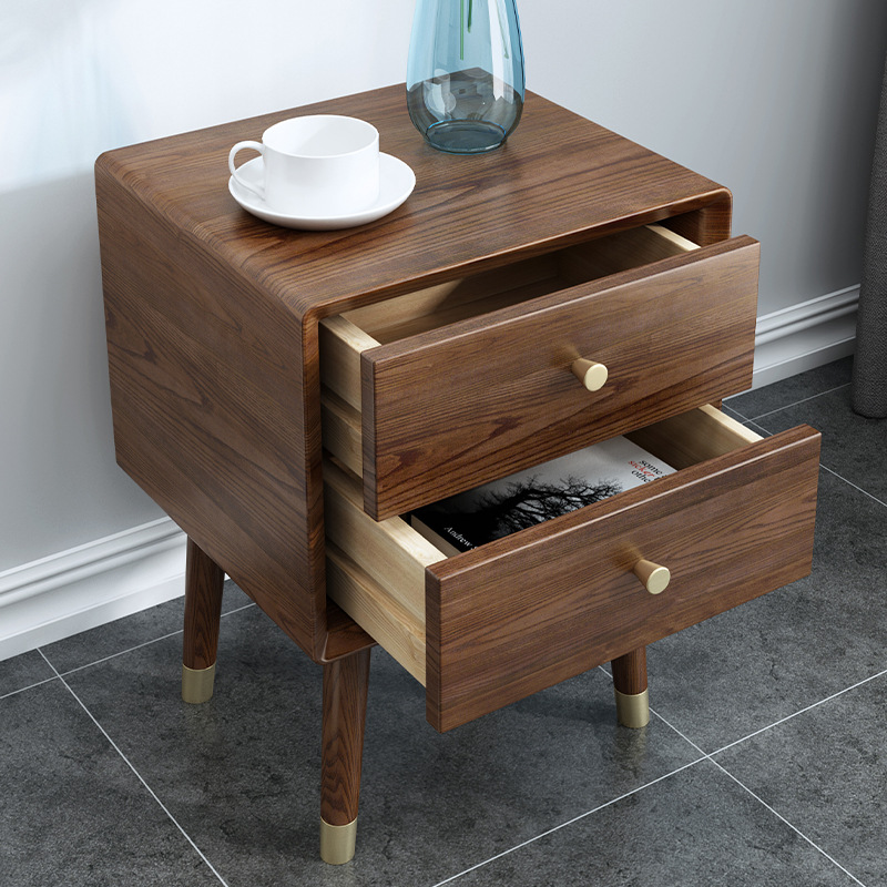 wood nightstand bedside cabinet with 2 drawers high end fashionabledurable low price bed set of 2specific use furniture