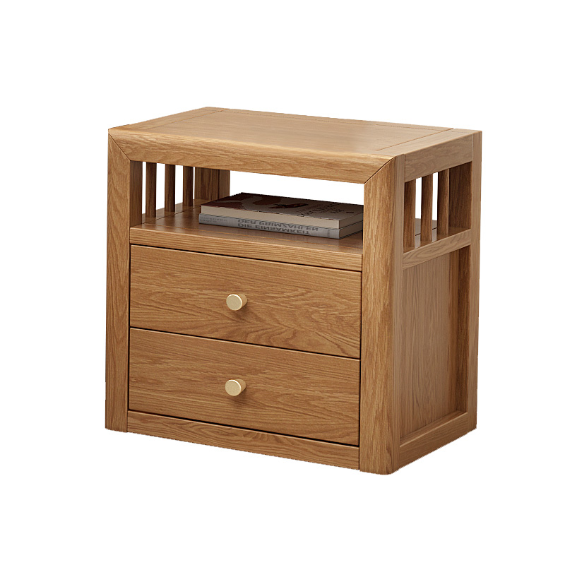 2020 new design durable rustic fancy 2-Drawer Bedside Table Nightstand Cabinet for bedroom Popular White Small creative