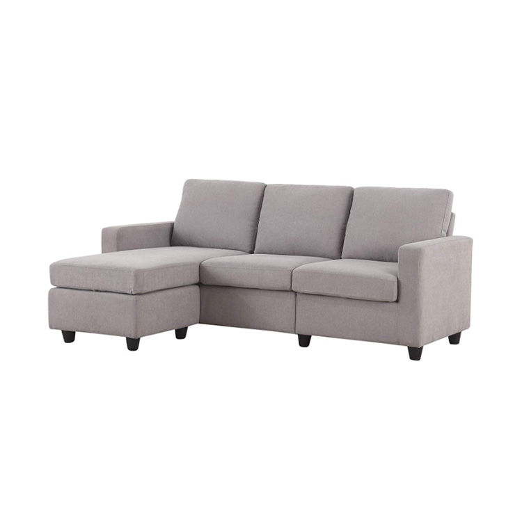 Modern Living Room FurnitureConvertible Sectional Sofa Couch, L-Shaped with Linen Fabric