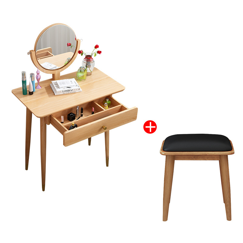 Luxury Bedroom Furniture New fashionablefactory hot wholesale modern make up simple wooden dressing table with Toilet bench