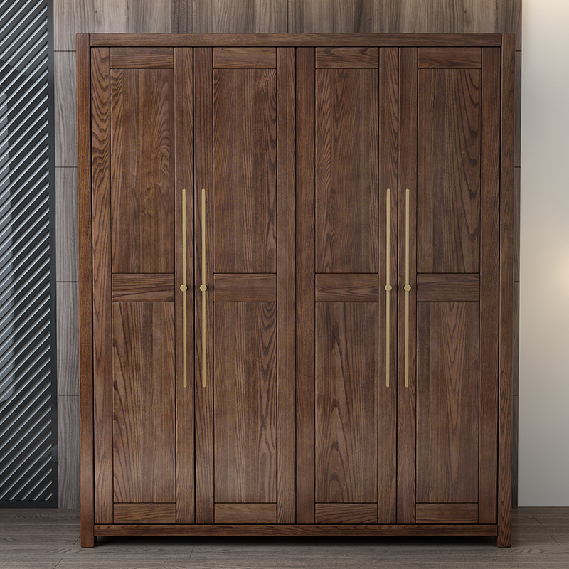 2020 China wooden wardrobe bedroom furniture new design latest simple hot sale 4 door below 2000 family clothing cabinets