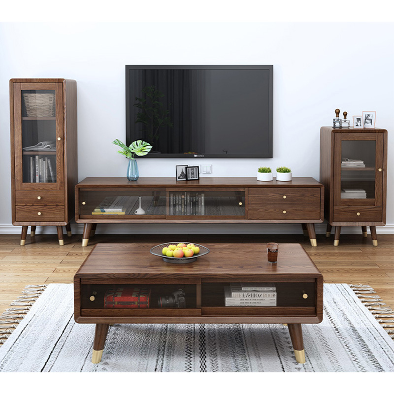 2020 China solid wood low wine cabinet cupboard sideboard dark brown country on sale luxury farmhouse restaurant sets at home