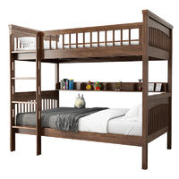 2020 new wooden kids children bedroom furniture bunk beds factory direct sales safe eco-friendly comfortable ash modern design