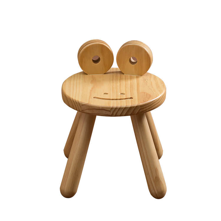 Living Room Furniture Sets Solid Wooden Animal Stools Cartoon Baby Chair And Footrest For Children