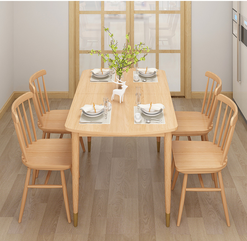 China Manufacturer OEM wholesale New mode high quality modern dining room furniture wooden dining table set
