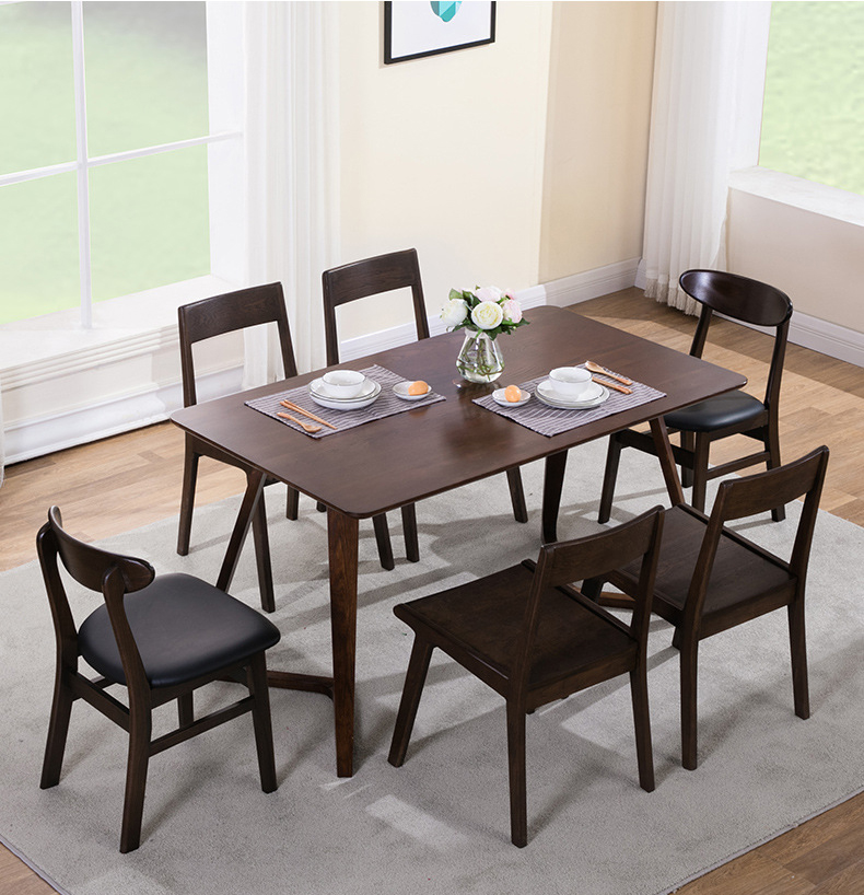 Specially designed elegant hot selling interior furnituresimple modern popular style soild wood dining table