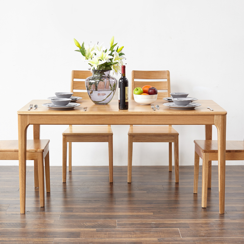 solid wood table dining table set short 4 persons modern online pine ash oak walnut student moving corner table country simple