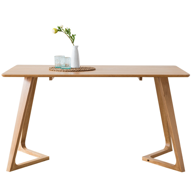 Home furniture modern dining room table wood square shape dinner table wooden design
