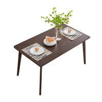 home furniture luxury solid wood dining table set long modern chinese nordic wedding restaurant